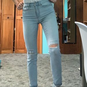 Aeropostale High Waisted Jeggings Light Wash